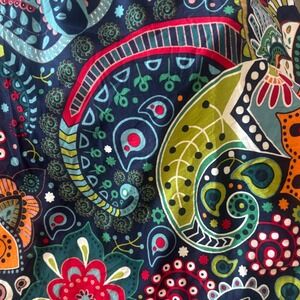 Smiry Printed Couch Cushion Cover Stretch Paisley Floral Slipcover Blue Green